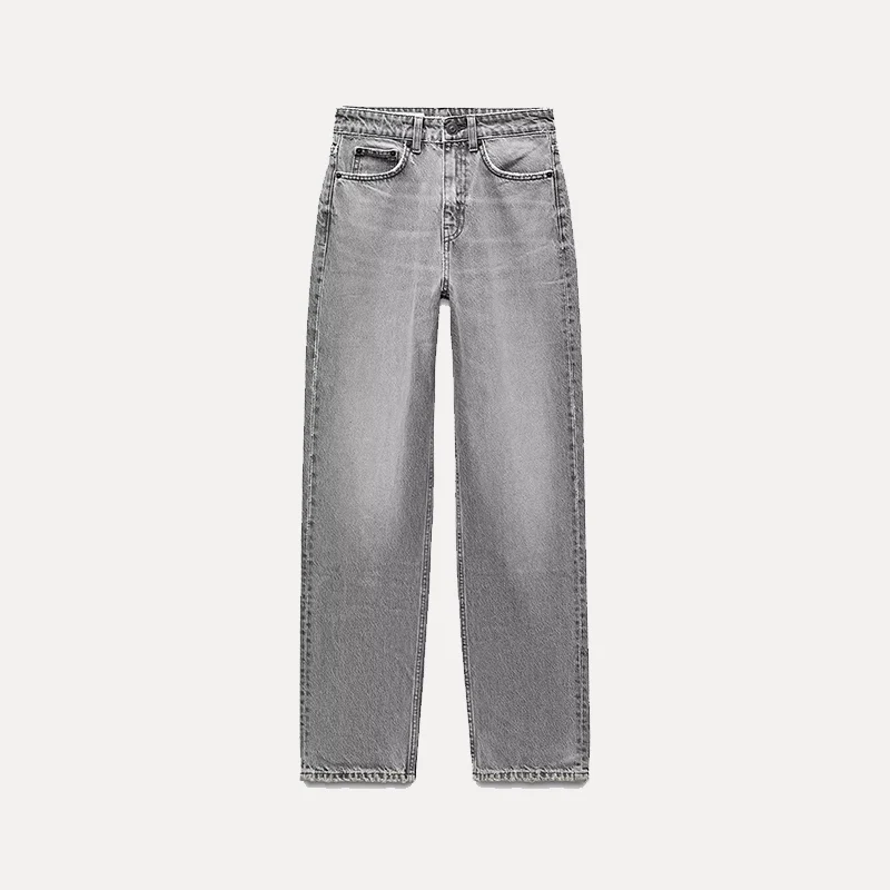 

Весна 2025: Женские джинсы с высокой талией, свободного кроя, комфортные, из денима, с разноцветными вариантами, прямые, классического синего цвета, однотонные, из качественной ткани.