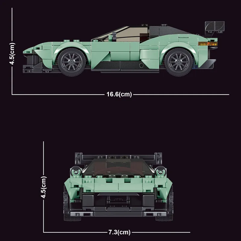 Kit de bloques de construcción de automóviles deportivos Mould King con caja de exhibición, ladrillos de montaje MOC, Mini coches de lujo, modelo de serie, regalo de vacaciones para niños