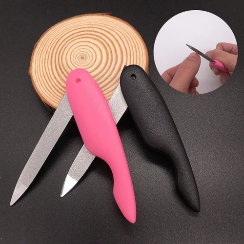 Imagen 2 del producto Mini lima de uñas plegable, herramienta de Arte de manicura, lavable de doble cara, portátil, profesional