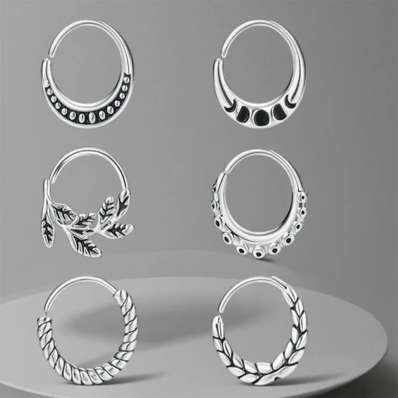 6 piezas de accesorios para anillos de nariz para mujer y joyería para piercing facial son de moda y versátiles, con varios tipos que son sexys.