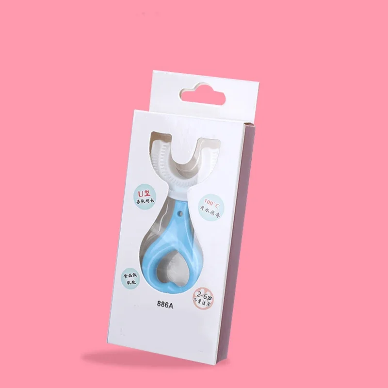 Toothbrush Children 360 Degree U-shaped Child Toothbrush Teethers Brush Silicone Kids Teeth Oral Care Cleaning