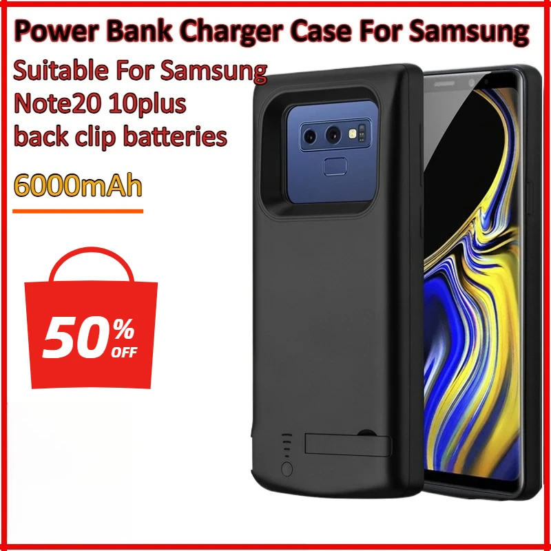 

2025 New 6000mAh Battery Charger Case for Samsung Galaxy Note 20 Ultra Note 20 10 Plus Power Bank Shockproof Charging Cover