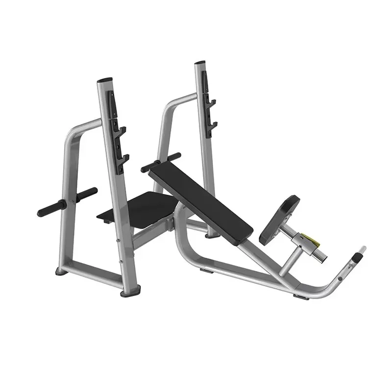 

YTYIN Commercial Gym Adjustable Olymp Incline Bench Bodybuilding Exercise Machine Lifting Plates Safety Free Weight Training