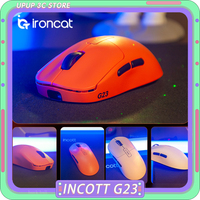 Incott G23 Pro Mouse Dual Mode Wireless Mouse 8K Incott G24 Hot Swap PAW3395 Sensor Gaming Mice Ergonomics Pc Gamer Custom Gift