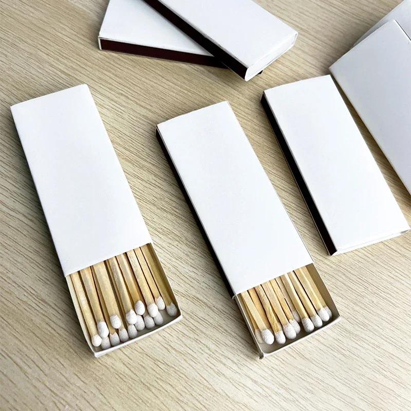 20PCS/PACK 7.5cm White Matches Extended Handle Fashion Long Stick Matches for Scented Candles Smoking Accessories