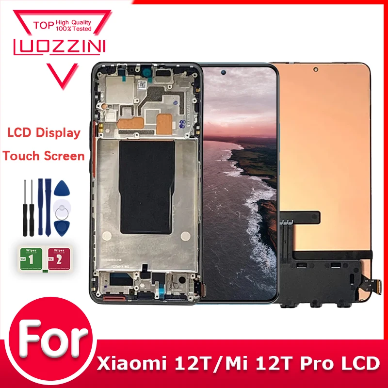 6.67\'\' Display For Xiaomi 12T 22071212AG Display touch screen digitizer Assembly For Xiaomi 12t Pro LCD 22081212UG LCD