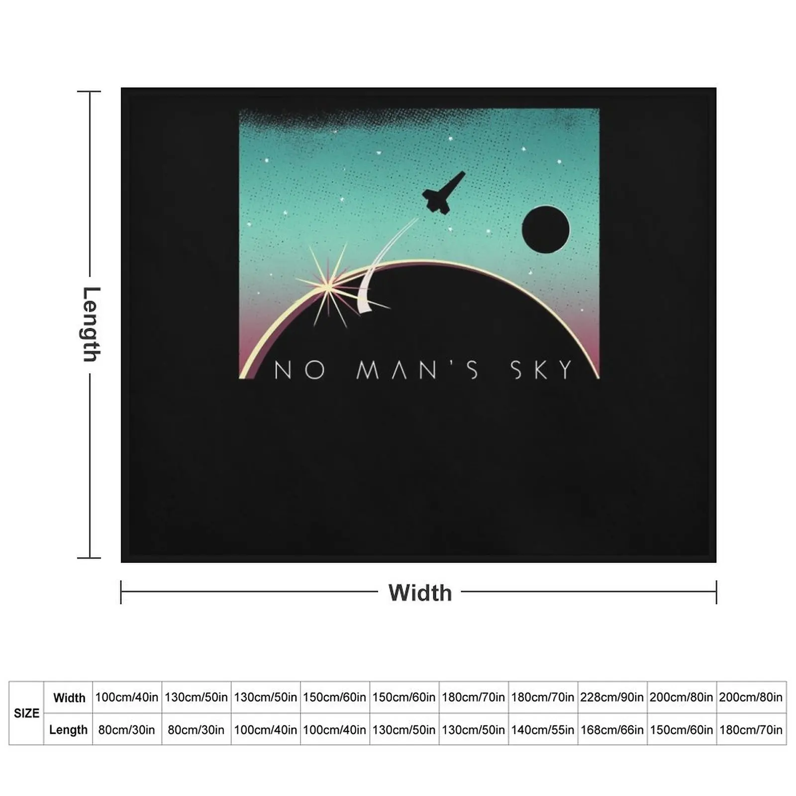 People Call Me Space No Mans Sky Logo Boys Girls Throw Blanket Hairys Moving Blankets