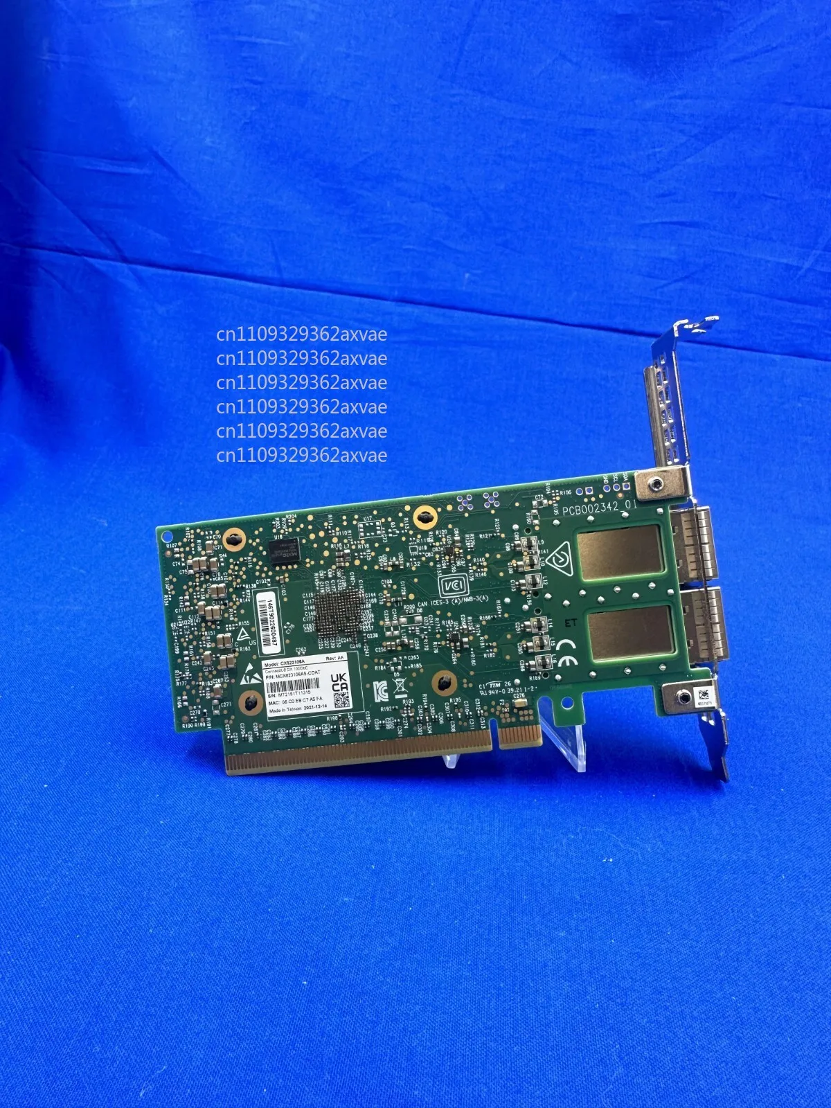 FOR MELLANOX MCX623106AS-CDAT ETHERNET 100GB 2-PORT QSFP56 ADAPTER