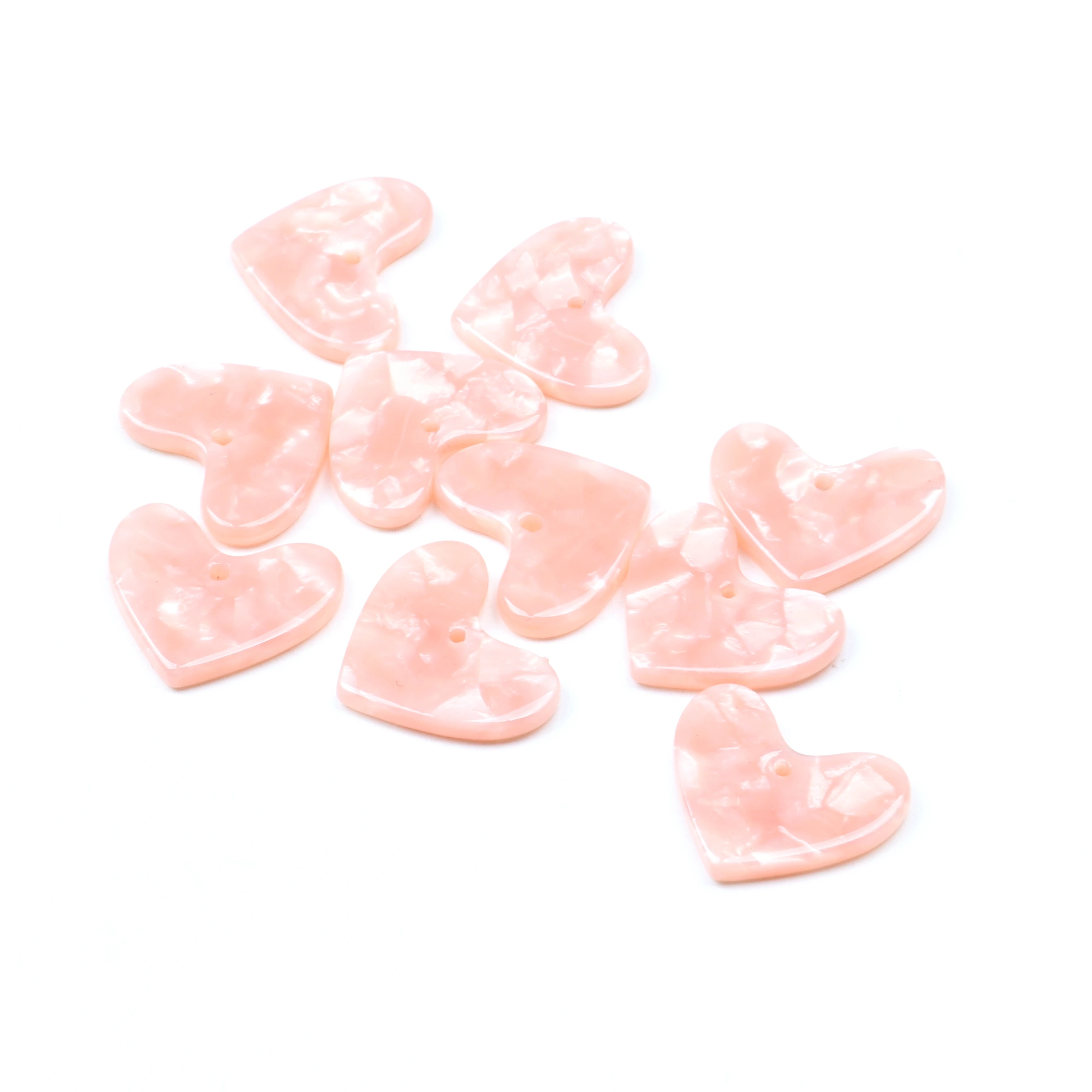 Acetate Acrylic Pendnats,Tortoise Shell Charms,Heart Shaped,Boho Jewelry,Earring Parts,Ohrringe finding,Handmade,DIY Connector