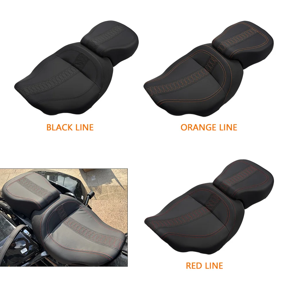 

Motorcycle Seat Cushion Front Rear Driver Passenger For Harley Touring Road Glide Street Glide Special FLTRX FLTRXS 2023 2024