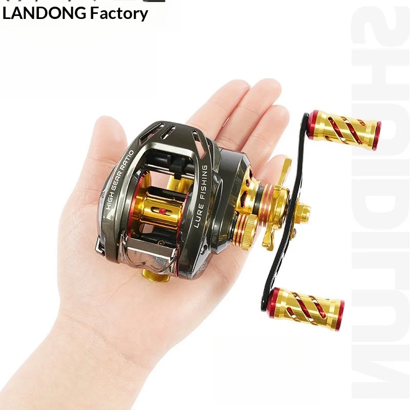 レイチャン-ロッド-ウォータードロップリール-ブラックフィッシュ専用-ロングキャスティング-ディープラインカップ-大型魚用-メタルベイトキャスティングフィッシングリール