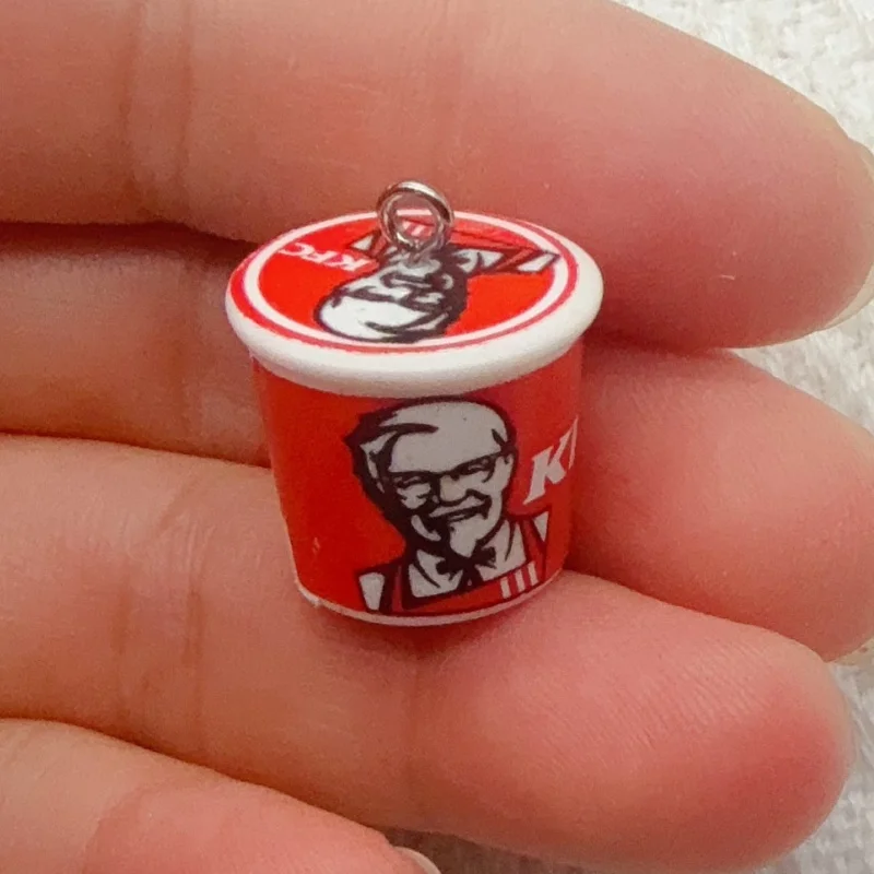 10pcs cartoon resin food bag keychain, suitable for bag decoration, the best choice for gifts view 4