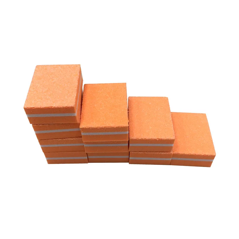 50pcs/lot Mini Nail File Blocks Colorful Sponge Nail Polish Sanding Buffer Form Nail Polishing Sandpaper Manicure Tools