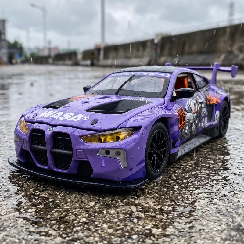 CCA MSZ 1:24 Alloy Metal Diecast Model Car Compatible With BMW M4 GT3 Home Decoration & Trendy Desktop Ornaments Holiday Present - view 6
