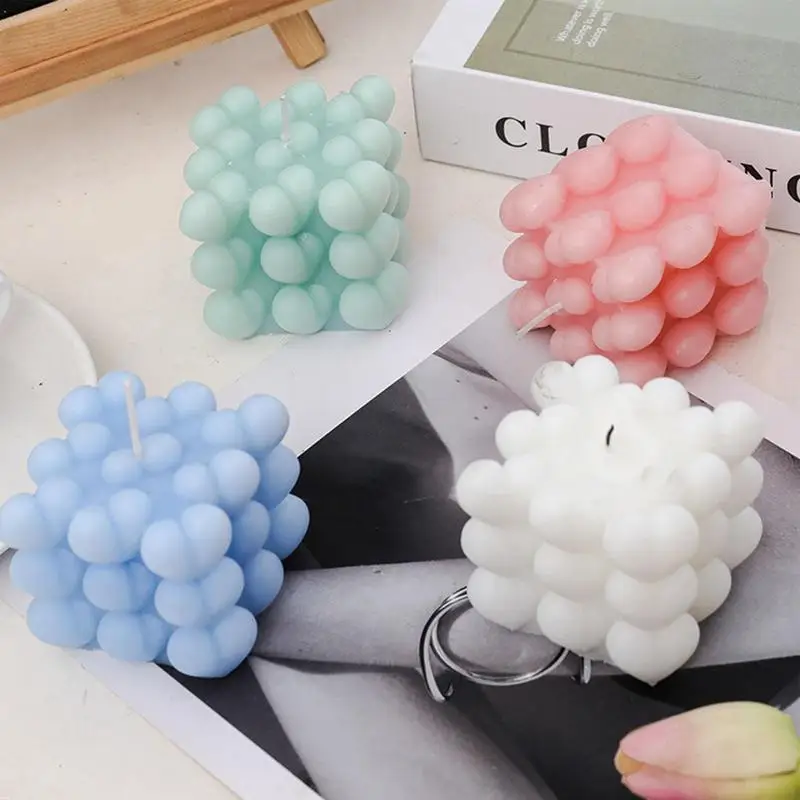 الشموع المعطرة للمنزل تصميم القلب الشموع للمنزل المعطرة مربع غرفة ديكور طويلة الأمد الحلي لغرفة المعيشة القهوة