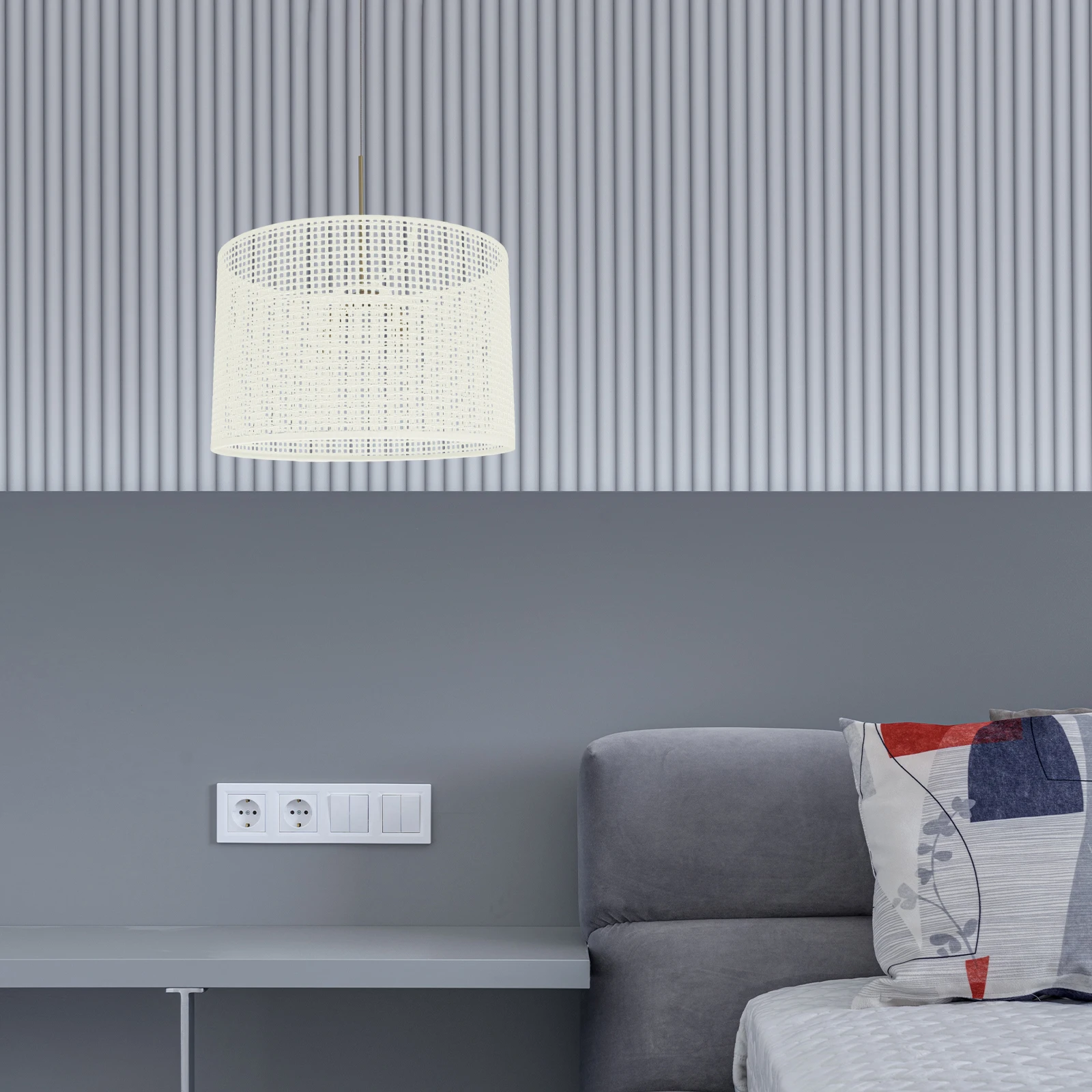 

Современный декор абажура, тканый абажур для настольной лампы, напольный светильник, настольные абажуры, бытовой абажур, защита глаз