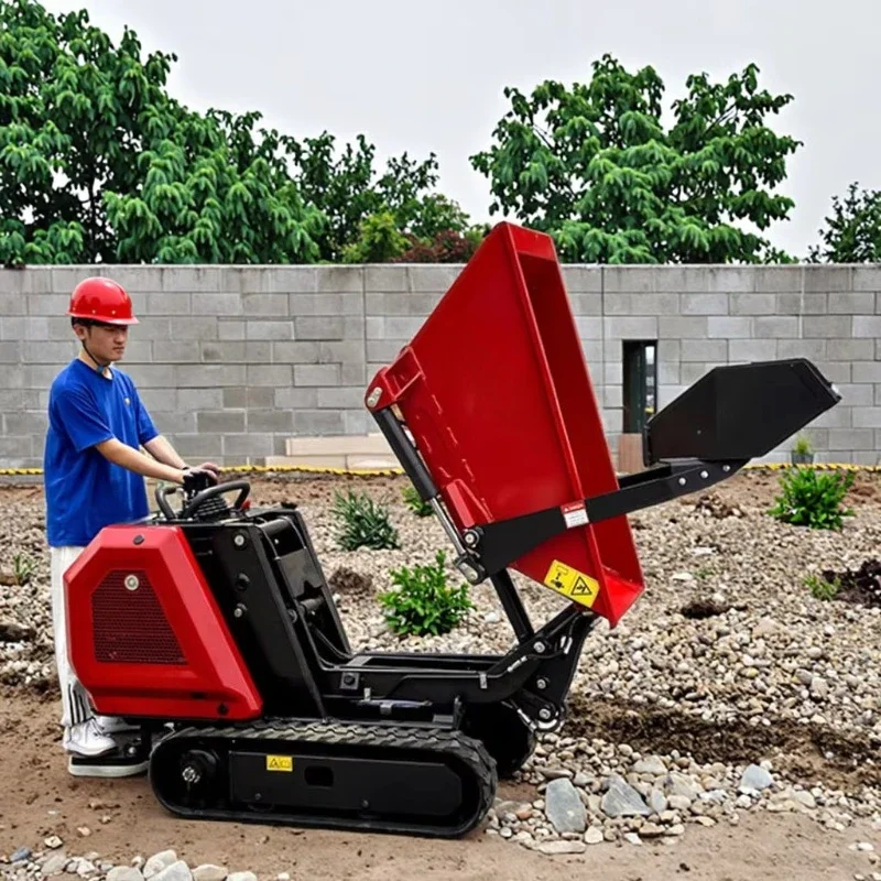 Dump Truck, Mini Hydraulic Power Loader, Compact Wheel Drive Construction Vehicle