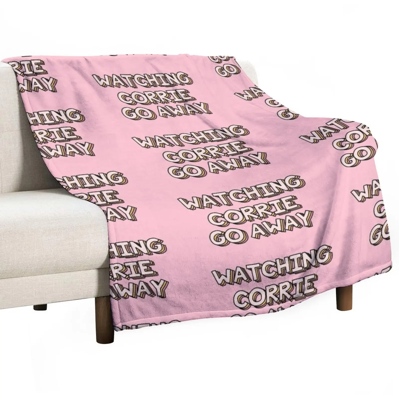

Watching Corrie Go Away Throw Blanket Giant Sofa christmas decoration Kid'S Blankets