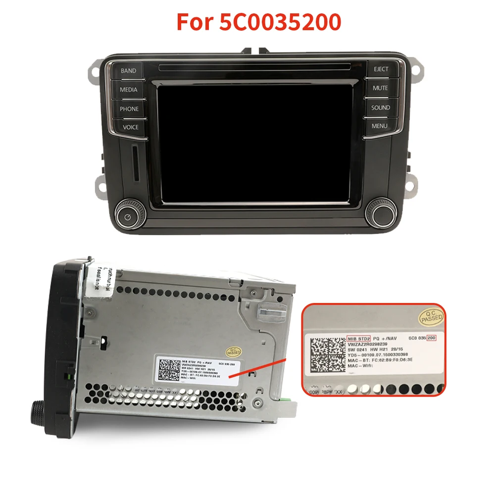10pcs 6.5Inch Car Touch Screen For VW MIB STD2 680 200 Multimedia Player Radio Digitizer TDO-WVGA0633F00039 TDO-WVGA0633F00045