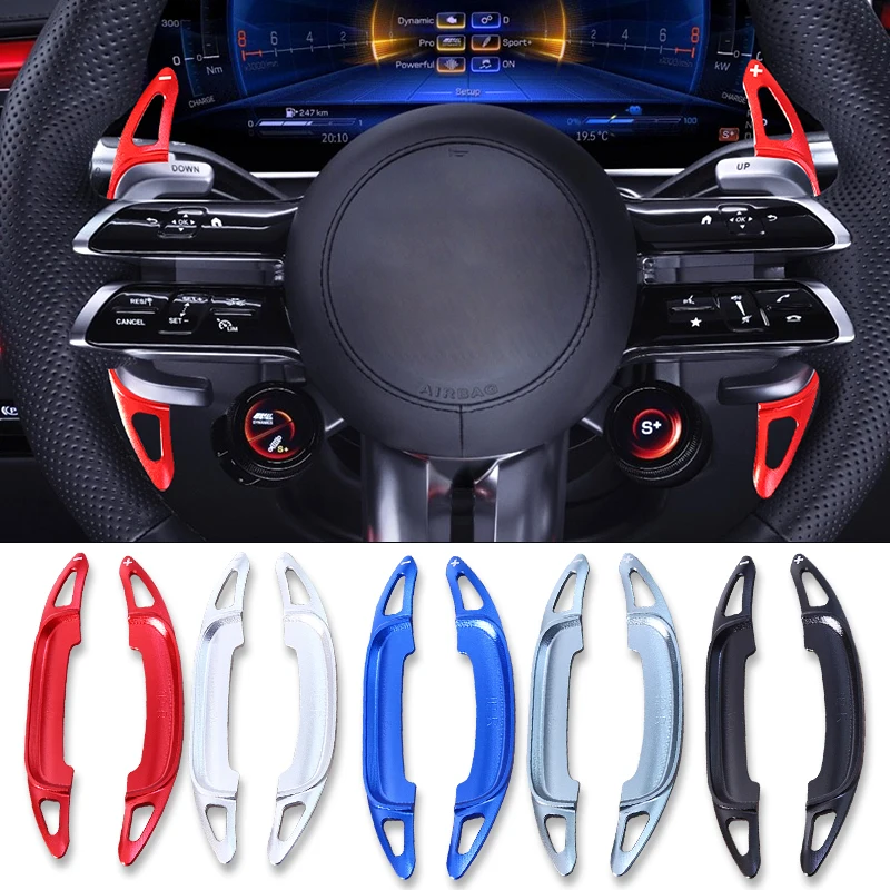 

For Mercedes-Benz AMG Alloy Car Steering Wheel Shift Paddle A35 2024-2026 C43 63 E53 CLA 35 GLA35 GLB GLC GLE 53 63 EQE EQS GT
