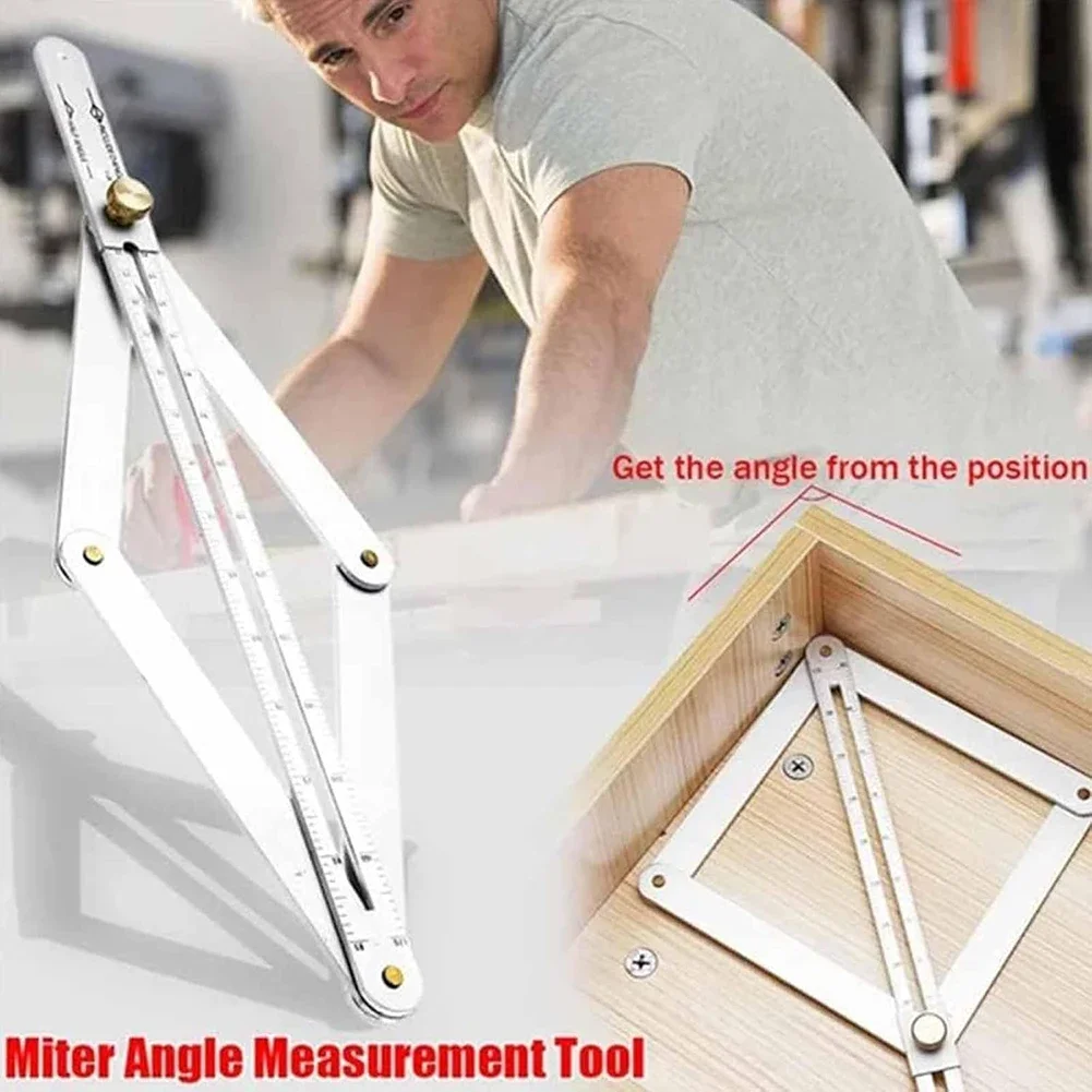 Angle Measurment Protractor Premium Corner Angle Finder with Scales Universal Bevel Protractor Angle Combination Ruler