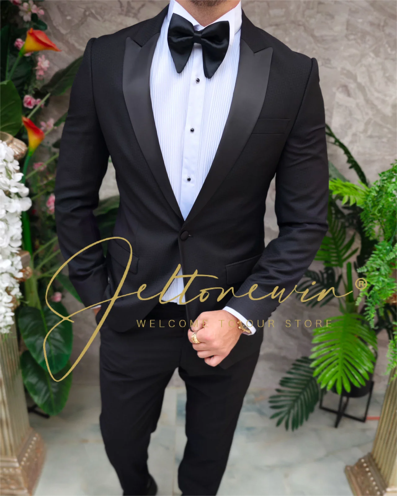 (Jaqueta + calças) 2 peças ternos masculinos de festa de negócios estilo formal feito sob encomenda casamento noivo smoking trajes homme