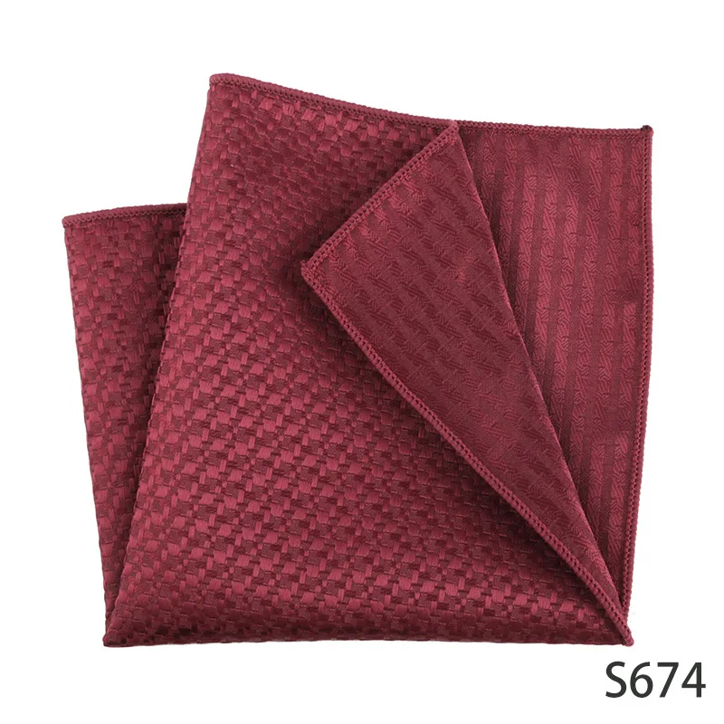 Burgundy Formal Pocket Square Handkerchief for Men
