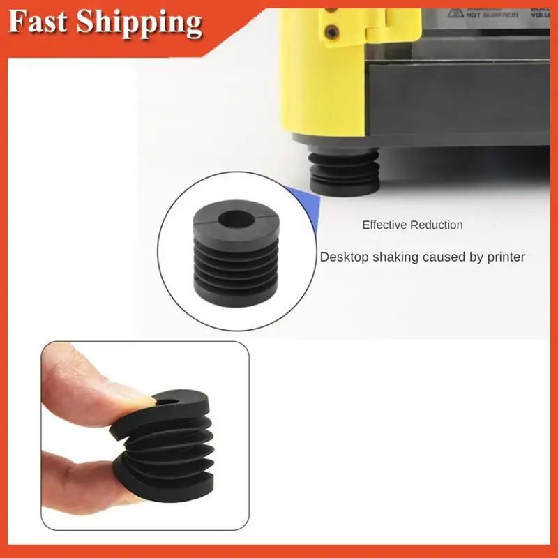 كفاءة 4 قطعة طابعة ثلاثية الأبعاد المضادة للاهتزاز قدم لسلسلة Bambu Lab X1 و P1P العالمي المطاط القدم المضادة للانزلاق المطاط صدمة الوسادة R