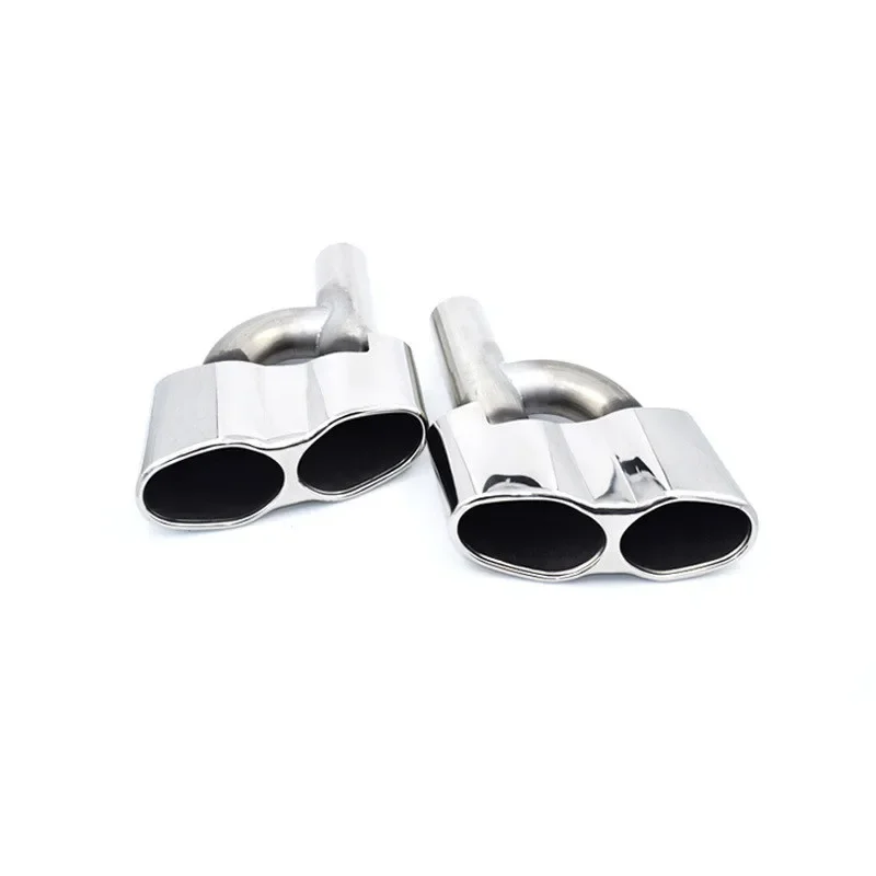 

One Pair Exhaust Pipe Tips Tail Muffler For Merced**-Benz W221 S350 S320 S500 S600 exhaust tip S65 body kit car