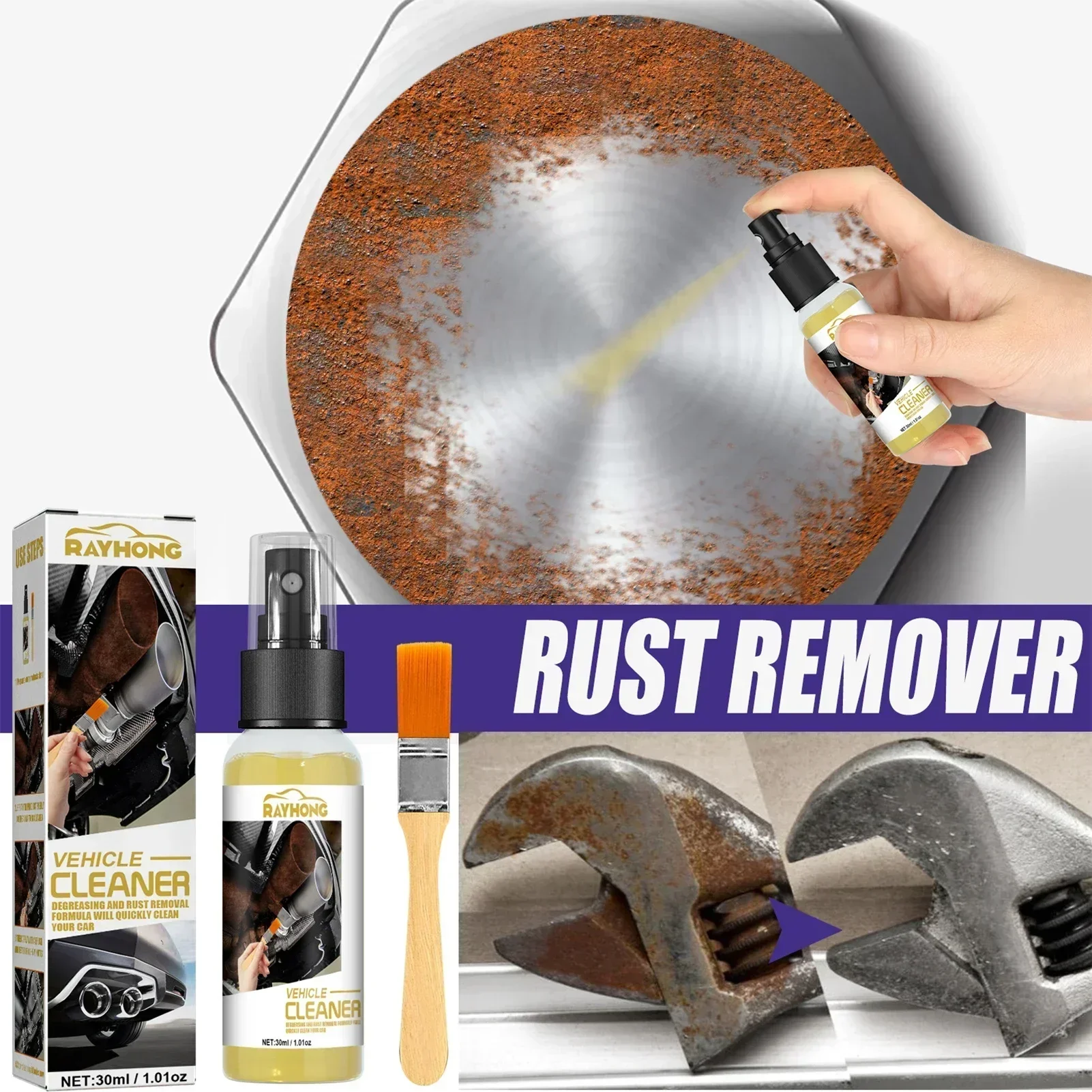 Anti Spray For Metal Car Rust Stopper Stops Existing Rust And Corrosion Long Lasting Protection Prevents Future Rust