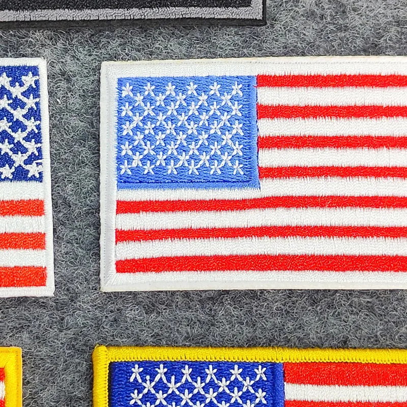 US Flag Embroidery Patch, DIY Ironing, Sewing Fabric, Clothing, Luggage, Shoes and Hats Accessories