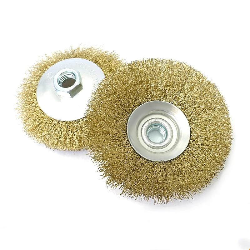 

High Quality 100/115/125mm Disc-shaped Steel Wire Wheel For Angle Grinder Bench Grinder Rust Removal Polishing Cleaning Tools
