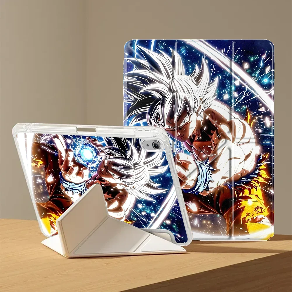 Tablet Case For Samsung Galaxy Tab S7 FE A8 A11 S9 Plus S8 S10 Lite A9 Plus With Pen Slot Cover Dragon Ball Space Goku