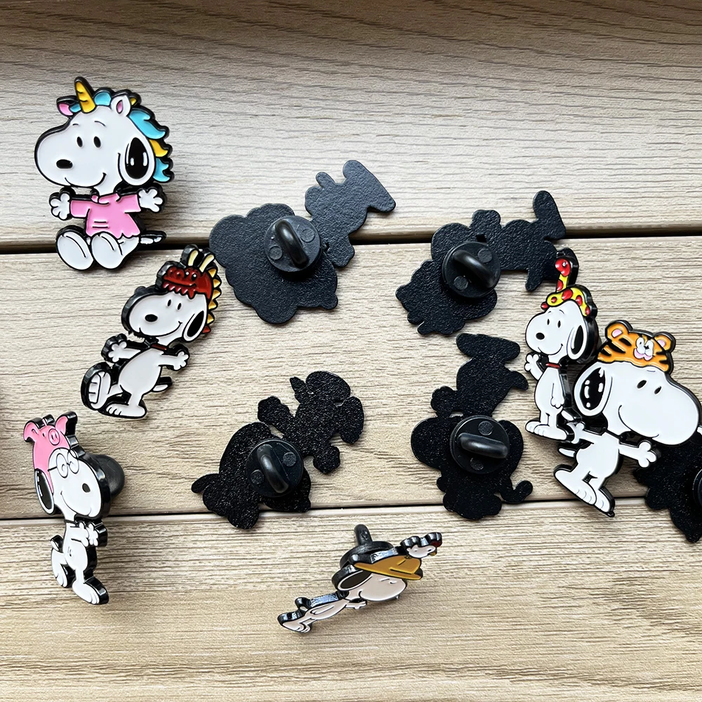 12 Stück Chinesische Tierkreiszeichen-Serie Niedliche Welpen-Emaille-Pins Anstecknadeln Dekorative Abzeichen für Rucksäcke Sammlerstück Geschenk für Fans – Detail 4