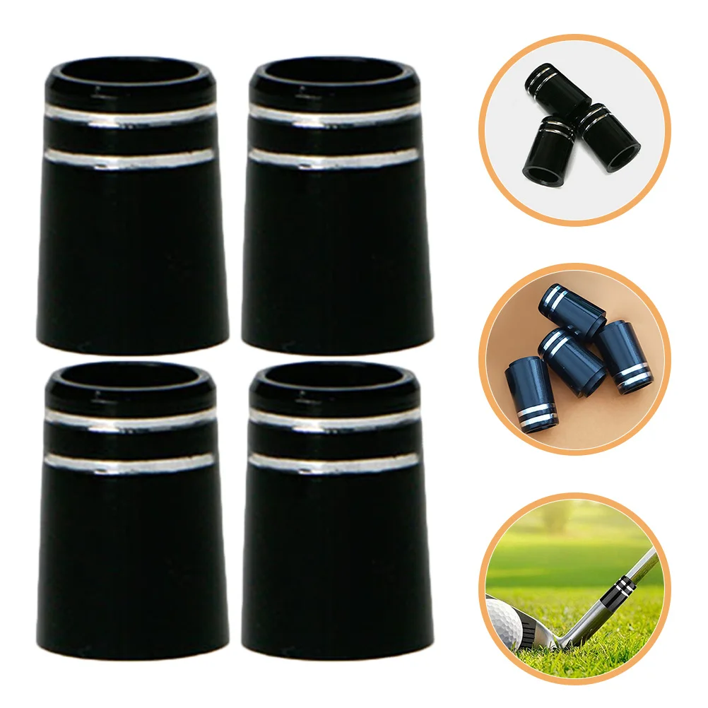 4Pcs Premium Golf Ferrules High Durability Rubber Ferrules for Clubs Complete Protection Smooth Setup Golf Training