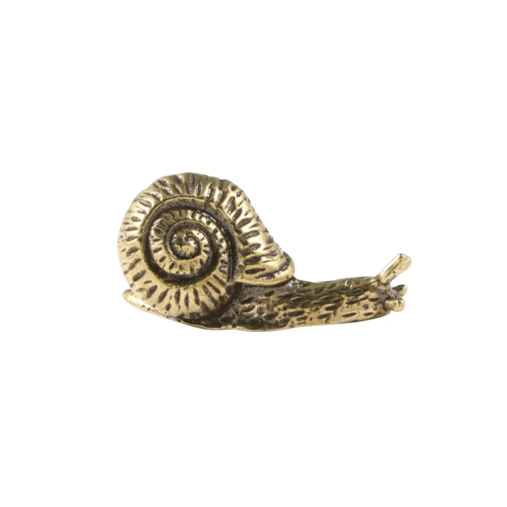 Gold Color Snail Brass Handle Luxury Furniture Hardware Cabinet Door Knobs Push-pull Retro Wardrobe Drawer Pulls Cupboard