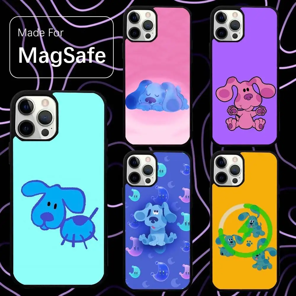 

Blues Clues Cartoon Phone Case For iPhone 16,15,14,13,12,11,Pro,Max,Plus,Mini,SE New Magsafe Magnetic Wireless Charging