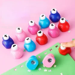 Mini cortador moldeador de papel, perforadora de papel de flores artesanal para hacer tarjetas DIY, etiquetas para álbum de recortes, perforadora artesanal con forma de perforadora