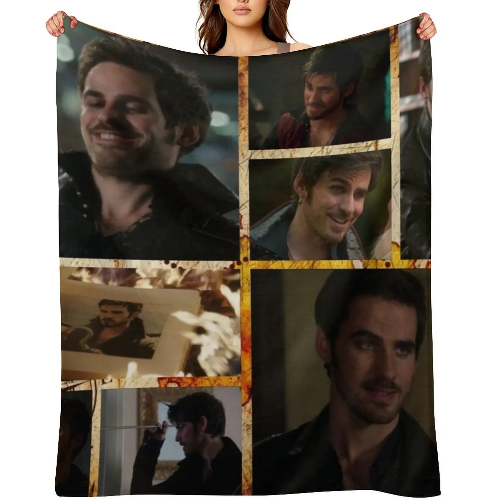 

Captain Killian {Hook} Jones Love 39 Throw Blanket Personalized Gift Vintage Flannels For Sofa Thin Blankets