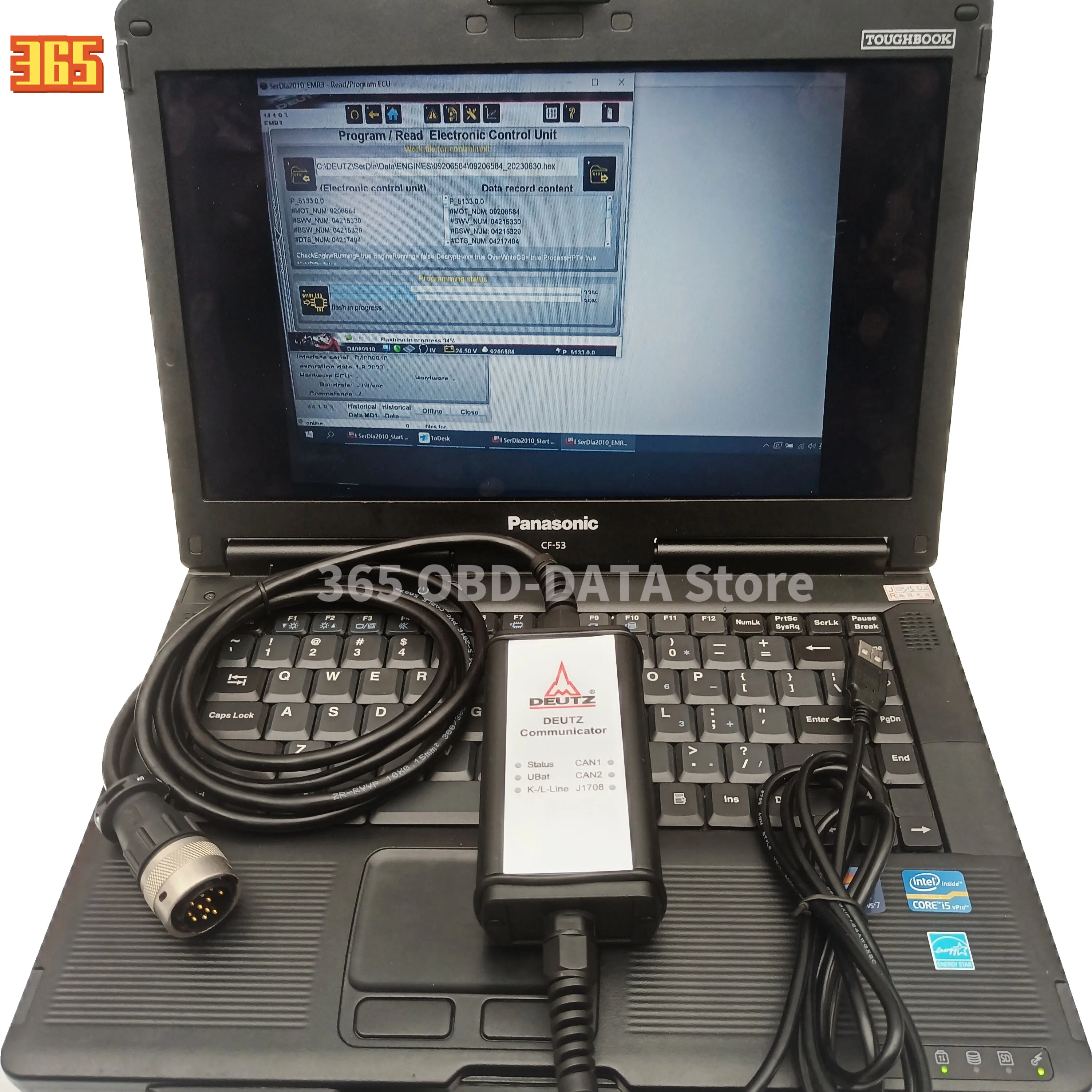 

for Deutz diagnostic scanner tool For Deutz DeCOM SerDia software Support CAN K/L-Line For Deutz DECOM controllers diagnosis kit