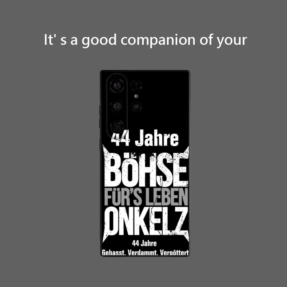 B-Bohse O-Onkelz Rock Funda de teléfono para Samsung Galaxy S25 Ultra S22 S23 S24 Ultra S21 S20 5G Funda protectora de silicona suave TPU