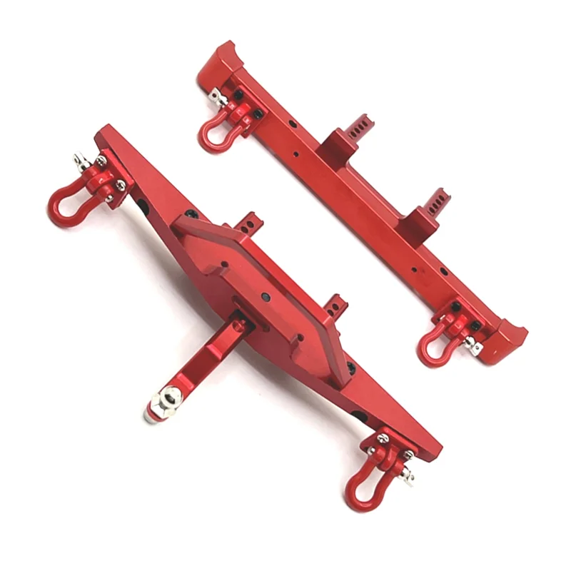 สําหรับ 1/12 MN128 Wrangler RC รถอะไหล่อัพเกรดโลหะด้านหน้าและกันชนด้านหลัง Kit-Y44A