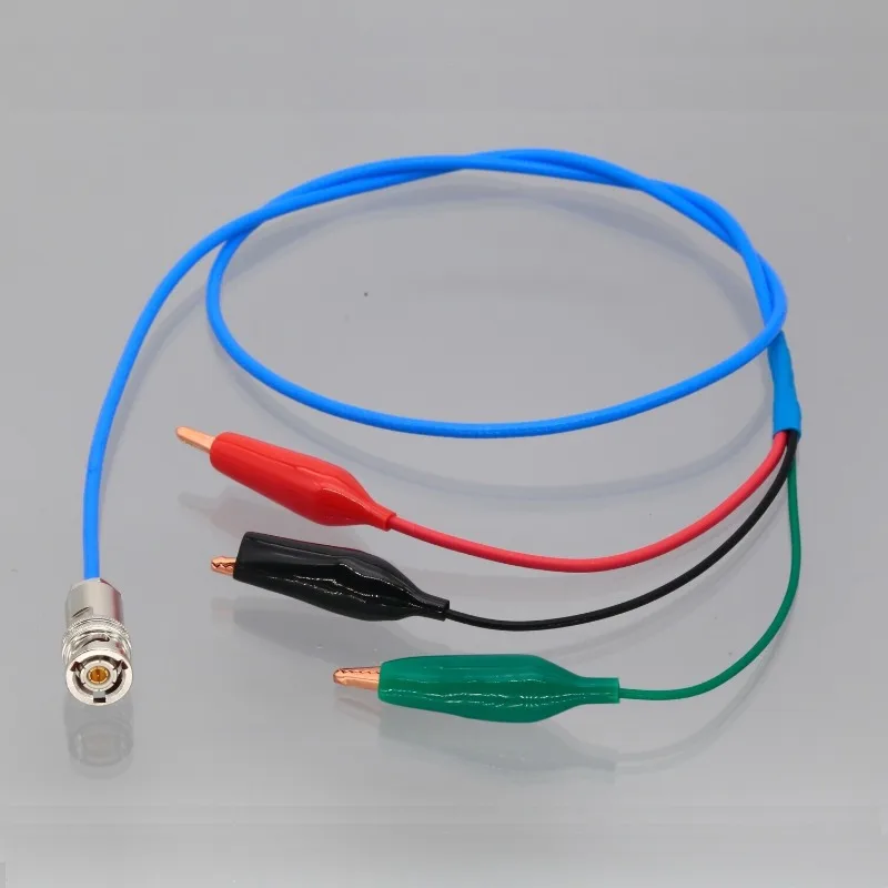 TRB three coaxial 3 bayonet Triax circular one point three red black green copper source meter test cable