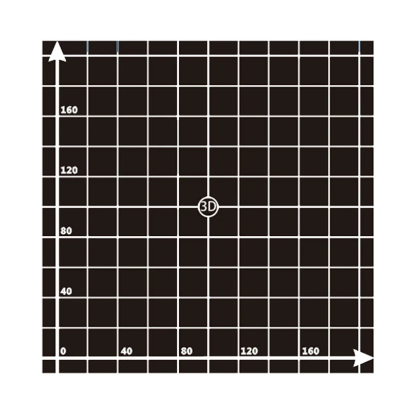 With Coordinate 3D Printer Build Surface Sheet Square Heat Bed Sticker 220mm/ 300mm Heat Resistant Mat