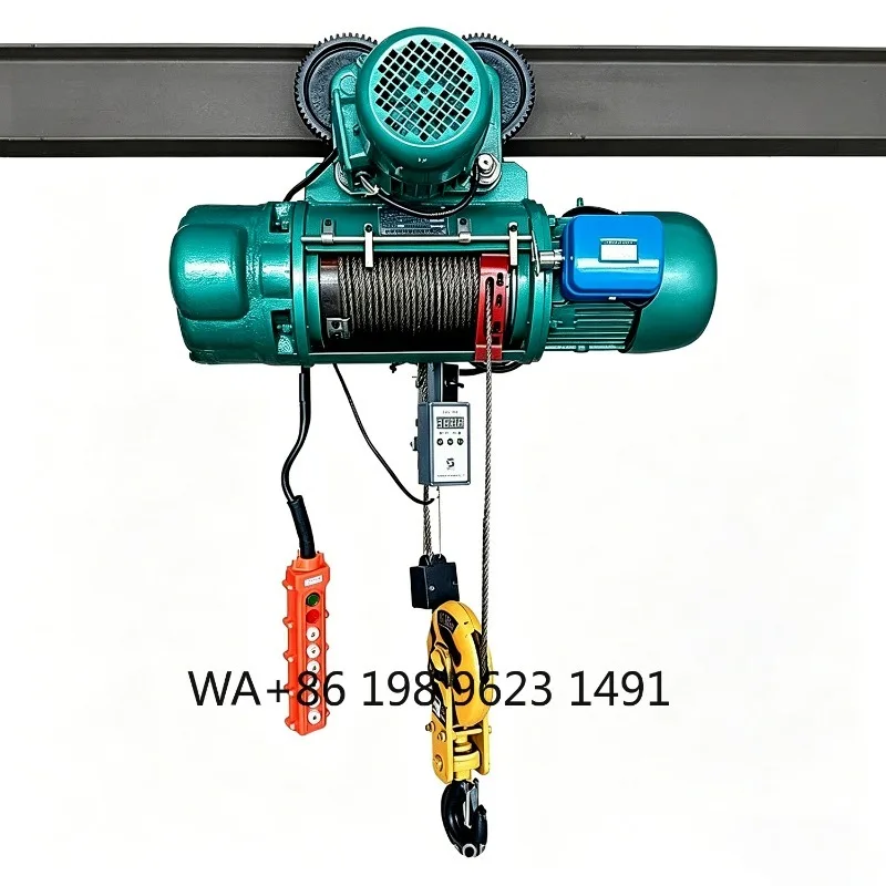 3Ton 5Ton 10Ton 32Ton MD Dual Speed Wire Rope Hoist Remote Control Trolley Industrial Lifting Equipment