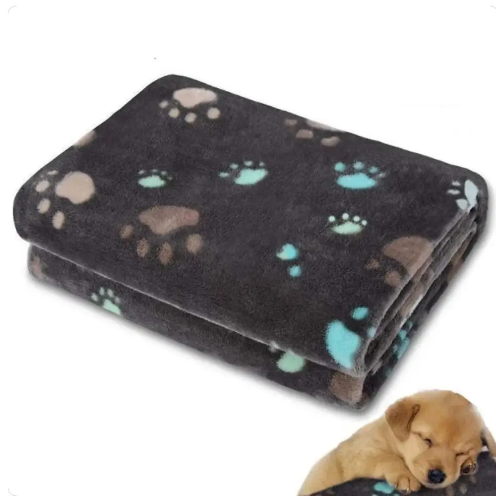 Warm Pet Blanket Soft Comfortable Cat Cover Blanket Coral Velvet Breathable Warm Pet Bed Mat For Puppy/Kitten