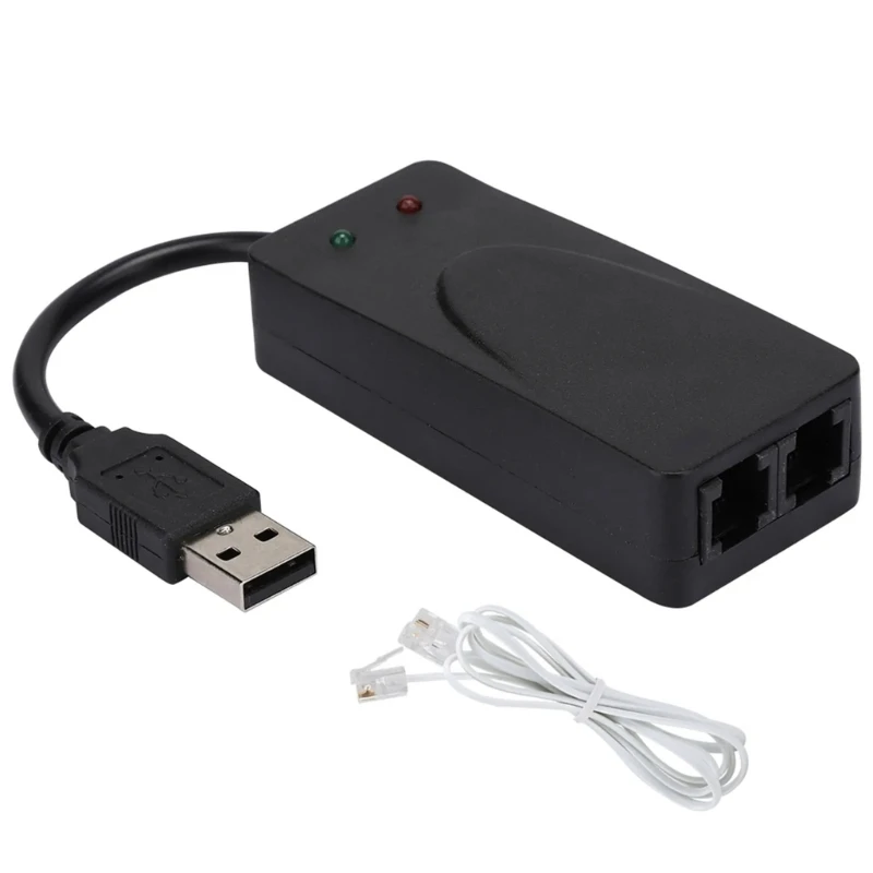 Módem fax USB2.0 56K, Módem hardware externo, Módem datos USB, Módem datos fax voz