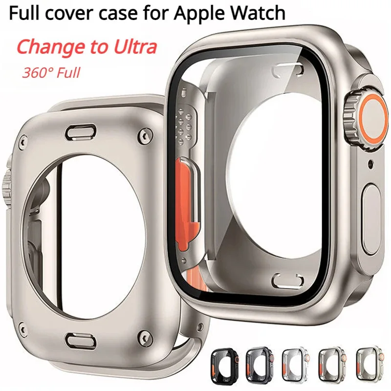

Suitable for Apple Iwatch S10 Watch Case 360 ​​full-inclusive Waterproof Anti-peeping Shell Film Integrated 46 42 45 44 41 40mm