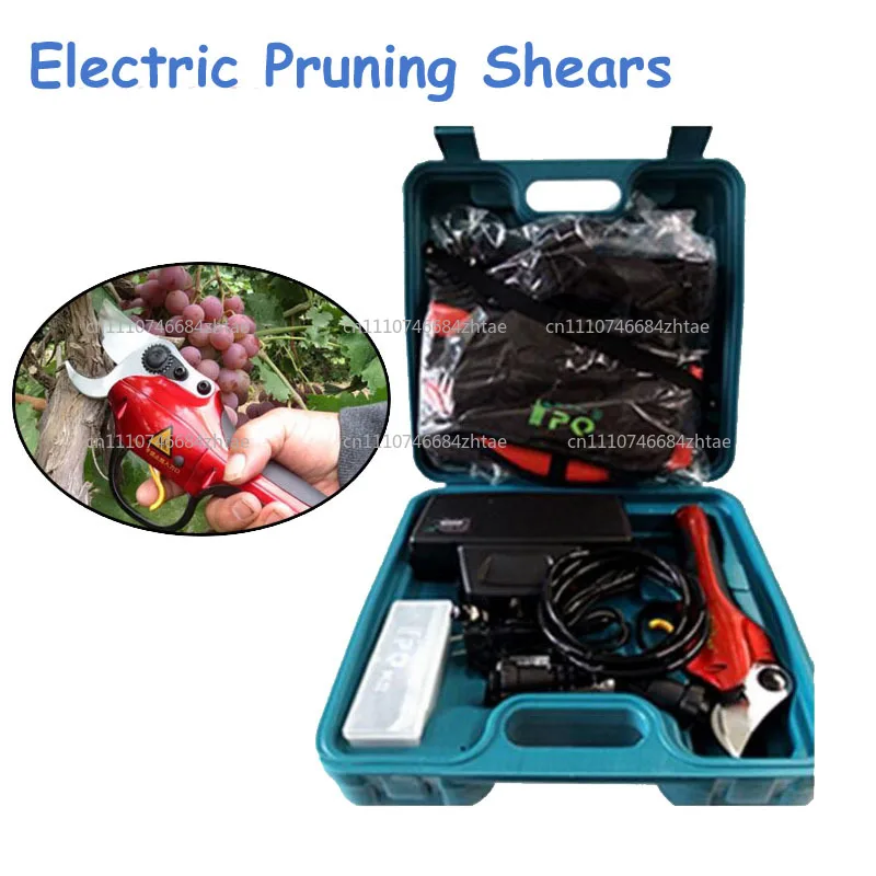 Electric Pruning Shears Anti-Slip Grip Garden Pruners Full Tools Set of Scissors for Orchards SCA2