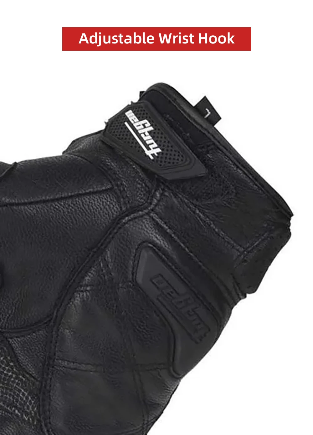 Hochwertige Echt leder handschuhe Herren Luva Reiten Moto Motorrad handschuh Guantes Schutz Racing Moto Schutz ausrüstung – Detail 5
